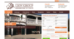 Desktop Screenshot of immobilienligurien.com