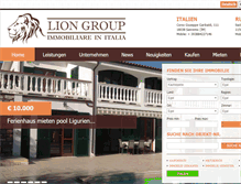 Tablet Screenshot of immobilienligurien.com